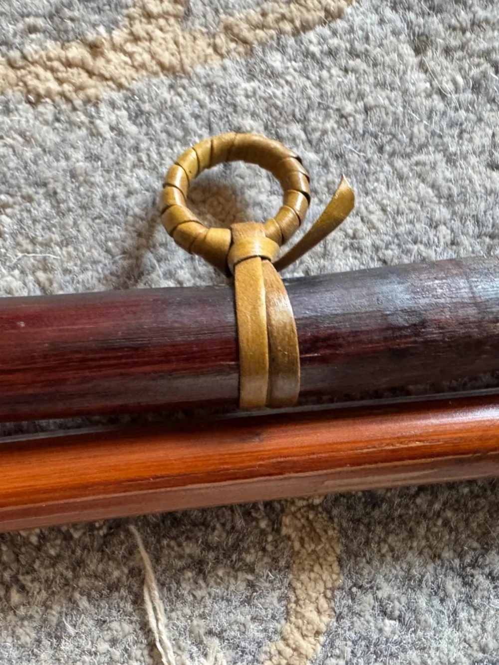 Smoked Bamboo Textile Hanger